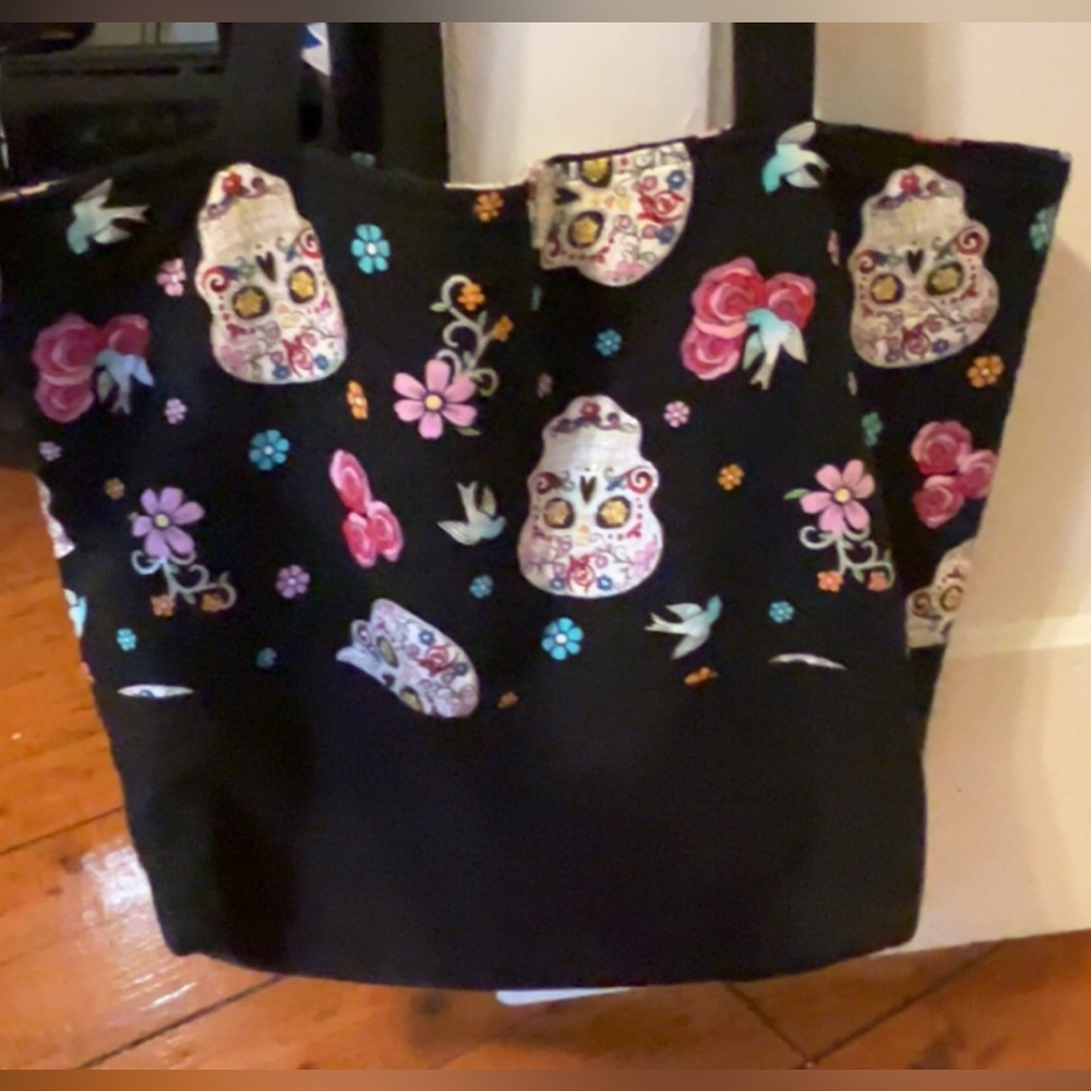 Colorful Skull Tote Bag
